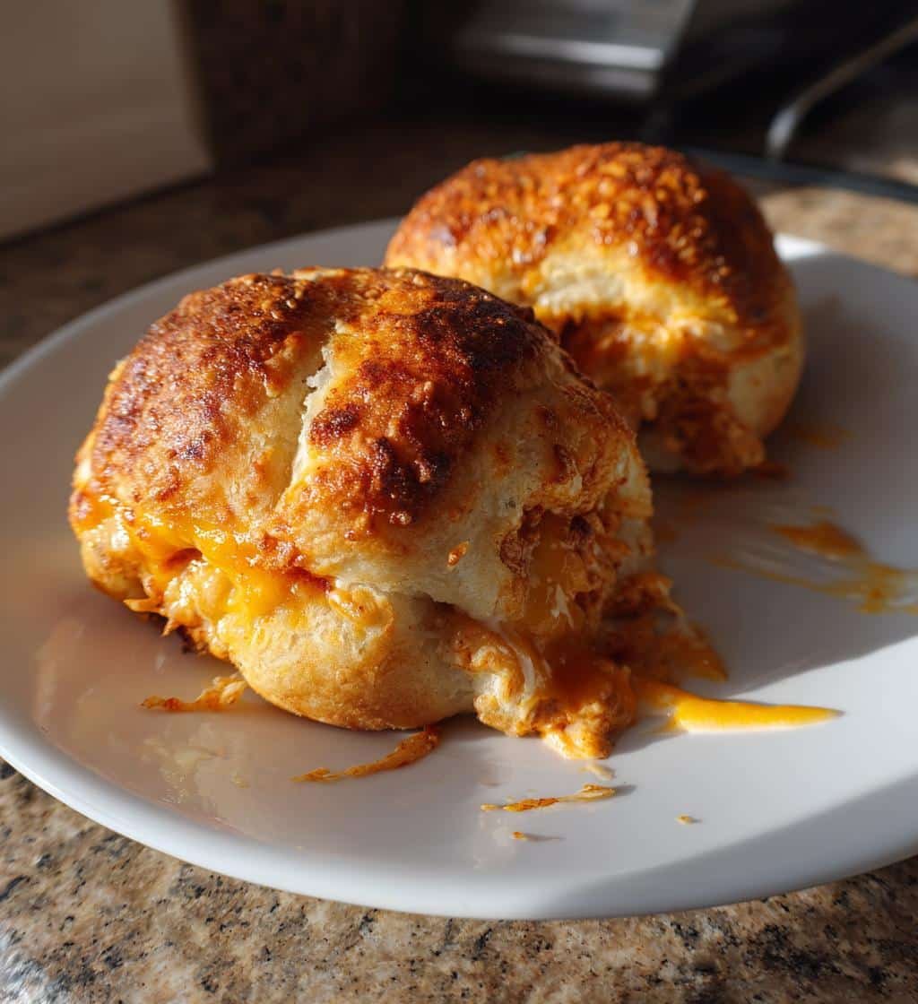 Air Fryer Buffalo Chicken Crescent Roll Bombs