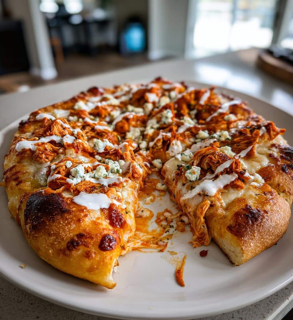 Fiery Air Fryer Buffalo Chicken Pizza Recipe in Just 13 Minutes 4 Air Fryer Buffalo Chicken Pizza - detail 1