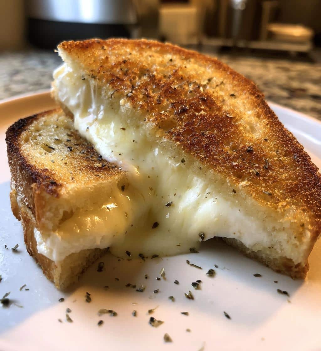 Air Fryer Burrata Grilled Cheese - detail 1