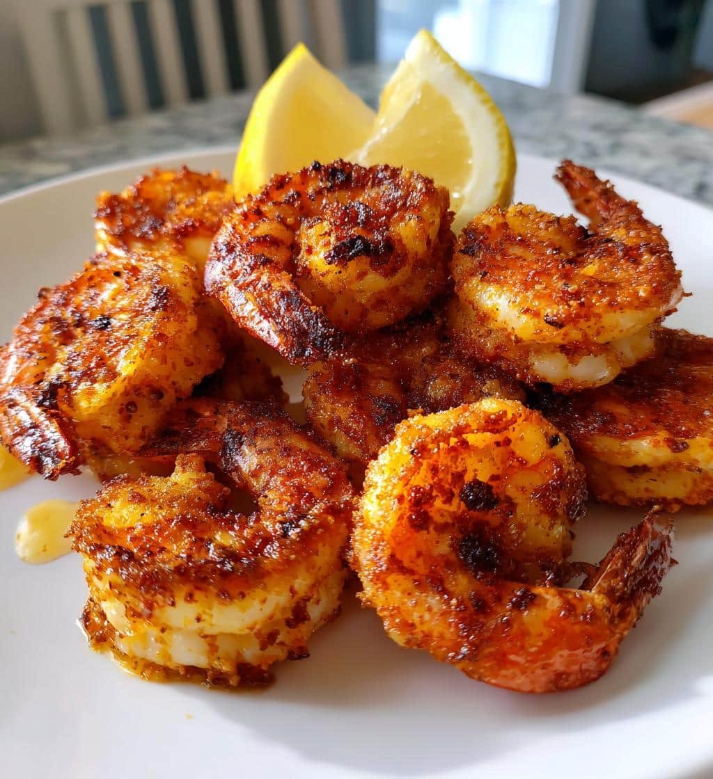 Air Fryer Cajun shrimp bites