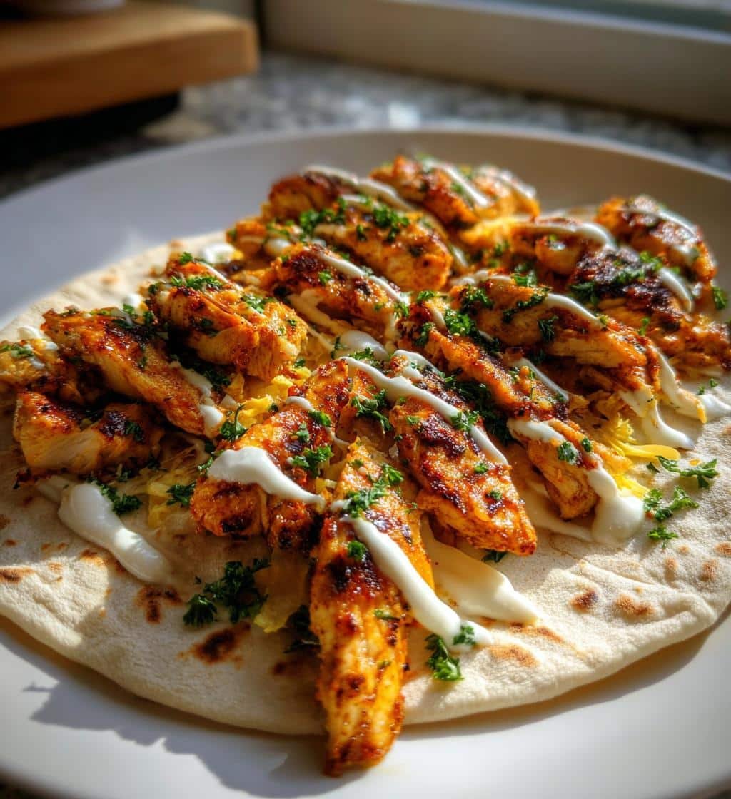 Air Fryer Chicken Shawarma