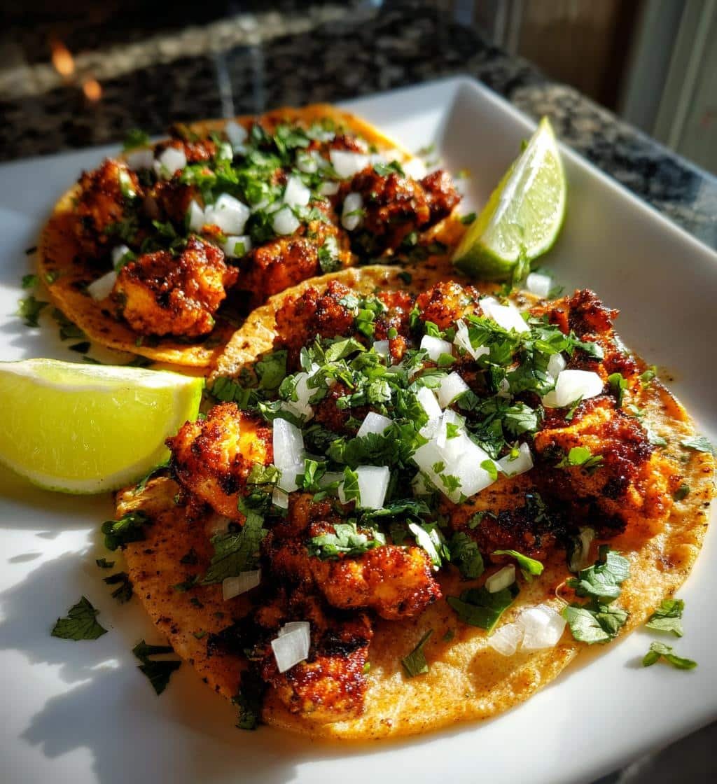 Air Fryer Chicken Street Tacos