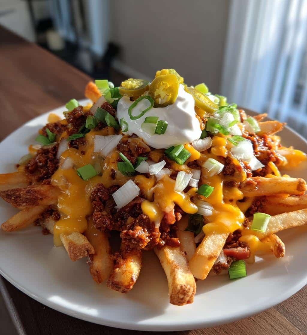 Air Fryer Chili Cheese Fries Loaded - detail 1
