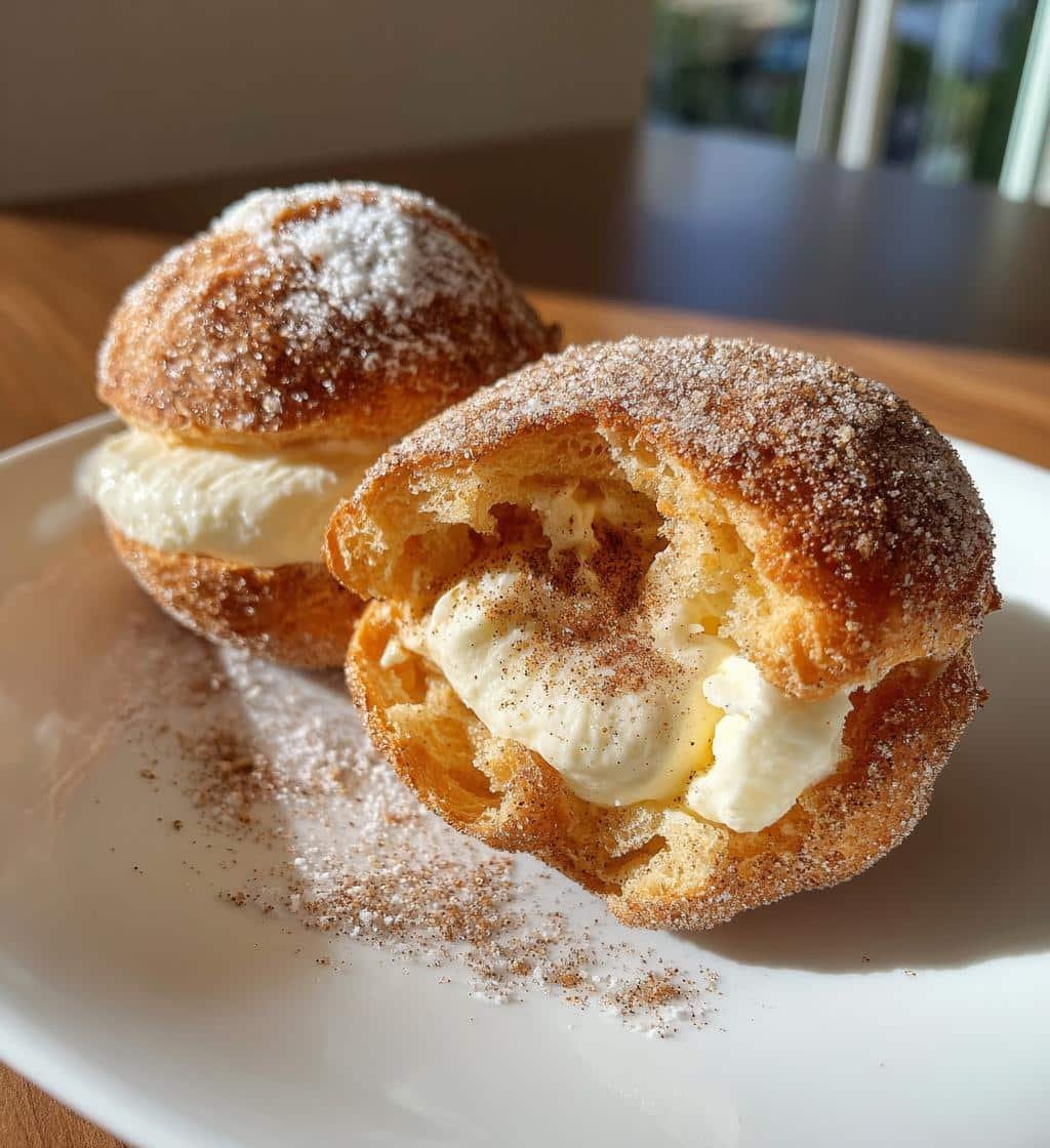 Air Fryer Churro Cream Puffs - detail 1