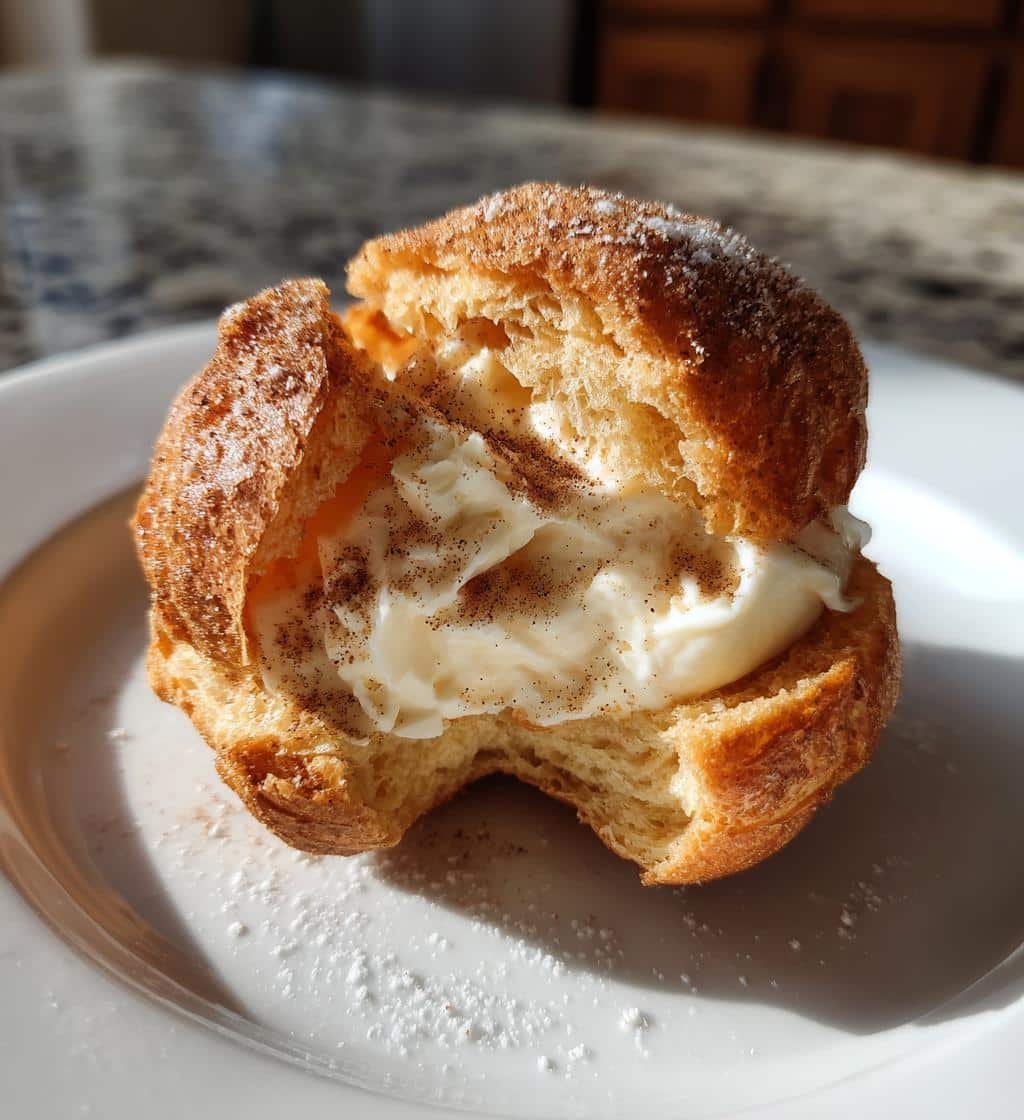 Air Fryer Churro Cream Puffs