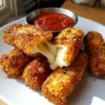 Air Fryer Cottage Cheese Mozzarella Sticks