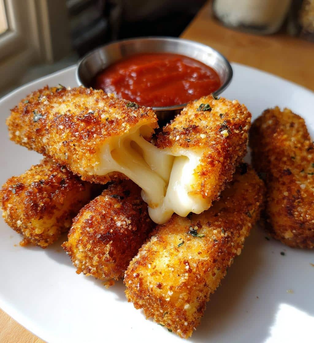 Air Fryer Cottage Cheese Mozzarella Sticks