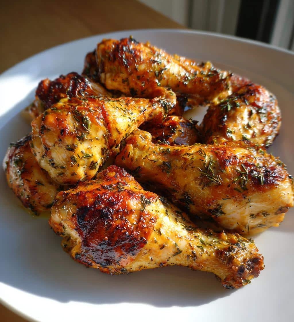 Air Fryer Creamy Dijon Herb Air Fryer Drumsticks