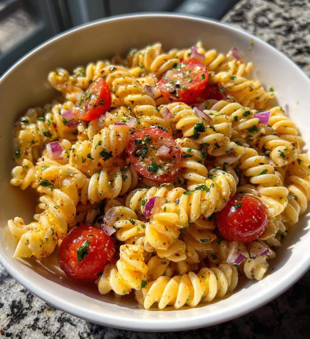 Air Fryer Creamy Pasta Salad