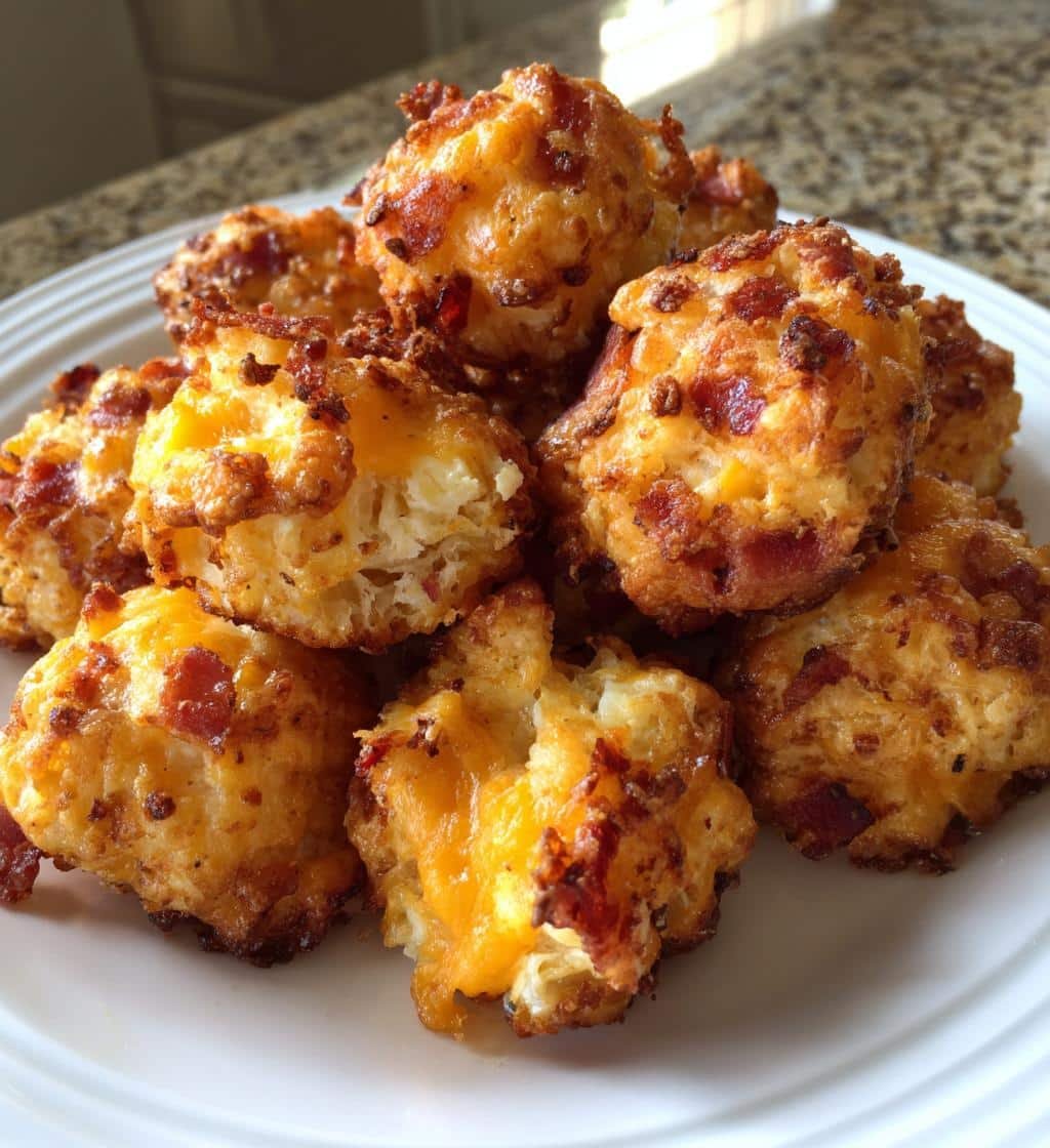 Air Fryer Crispy Bacon & Cheese Bites - detail 1