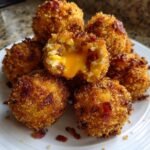Air Fryer Crispy Bacon & Cheese Bites