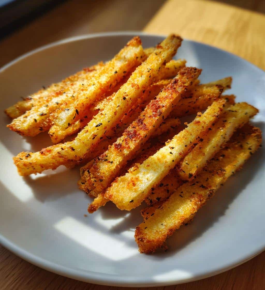 Air Fryer Crispy Eggplant Chip Sticks