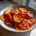 Air Fryer Crispy Harissa Potato Chips