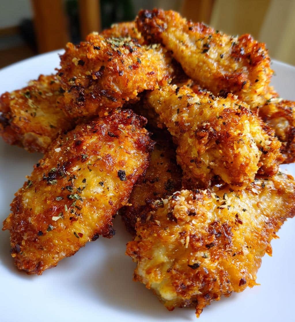Air Fryer Crispy Parmesan Peppercorn Wings - detail 1