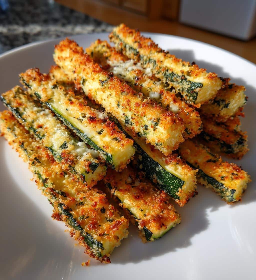 Air Fryer Crispy Parmesan Zucchini Fries - detail 1