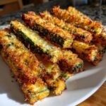 Air Fryer Crispy Parmesan Zucchini Fries