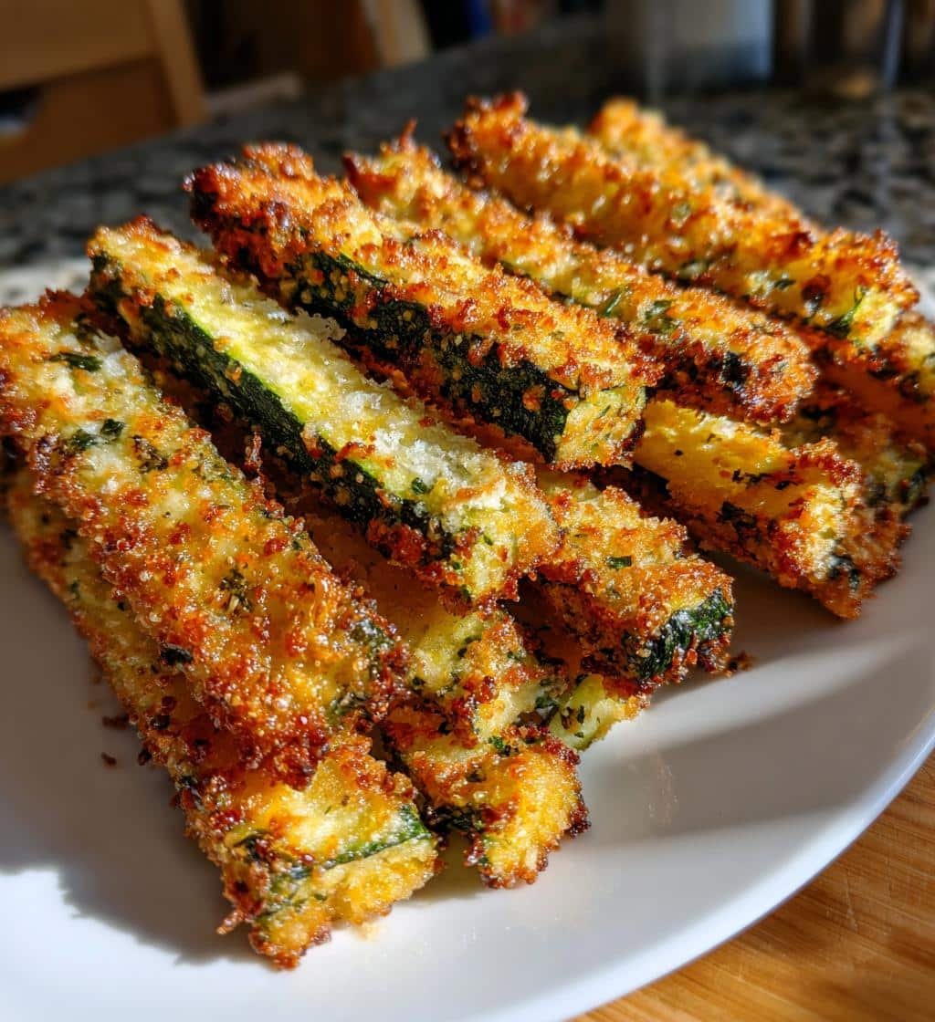 Air Fryer Crispy Parmesan Zucchini Fries