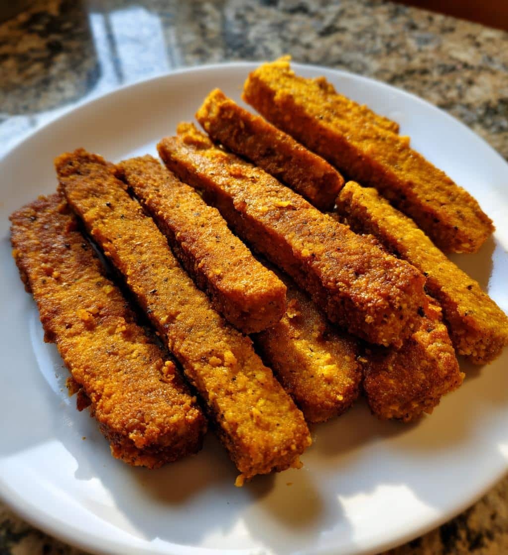 Air Fryer Crispy Seitan Strips (Vegan Meat)