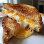 Air Fryer Double Cheese Grilled Cheese
