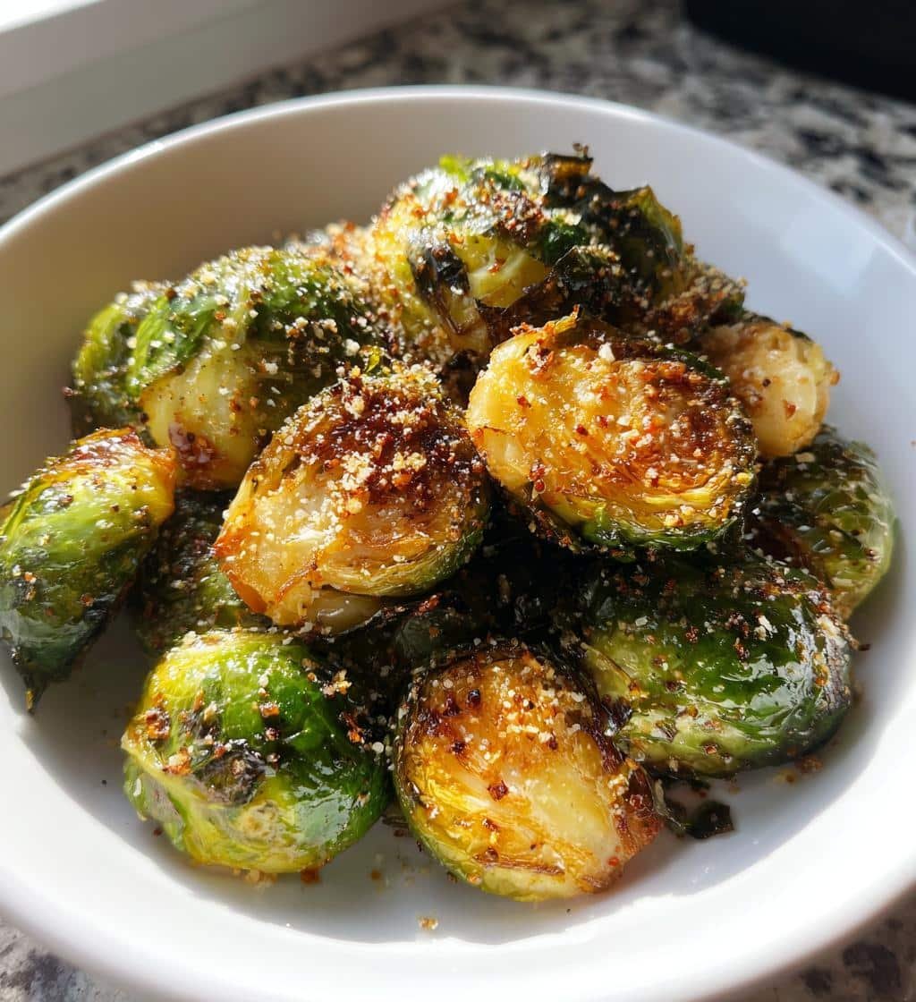 Air Fryer Easy Brussels Sprouts - Crispy Roasted - detail 1