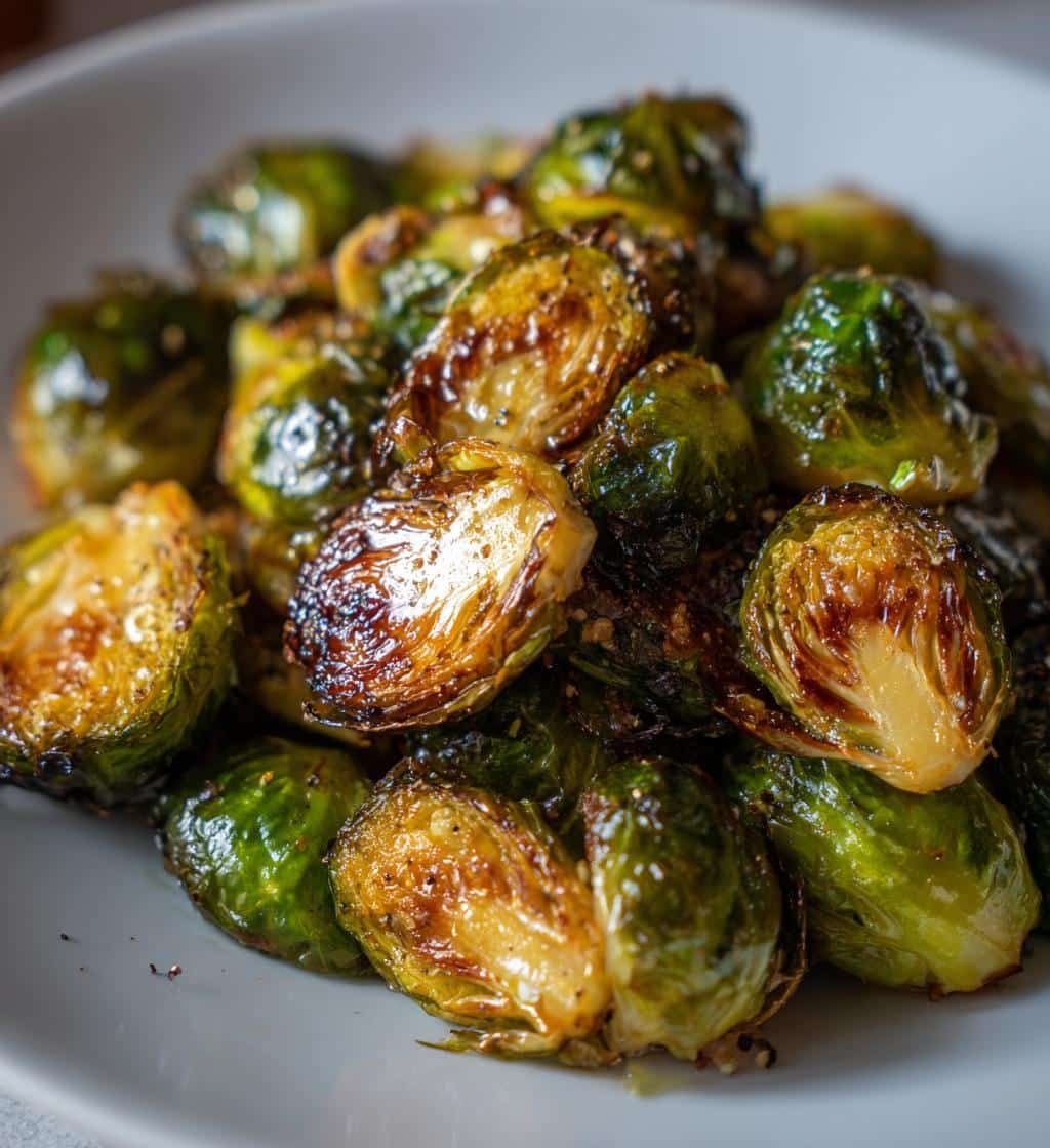 Air Fryer Easy Brussels Sprouts - Crispy Roasted
