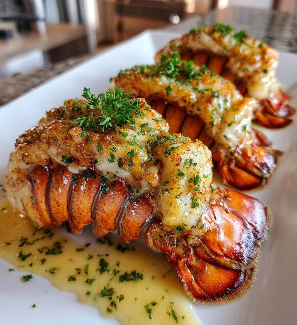 Air Fryer Easy Creamy Garlic Butter Lobster Tails