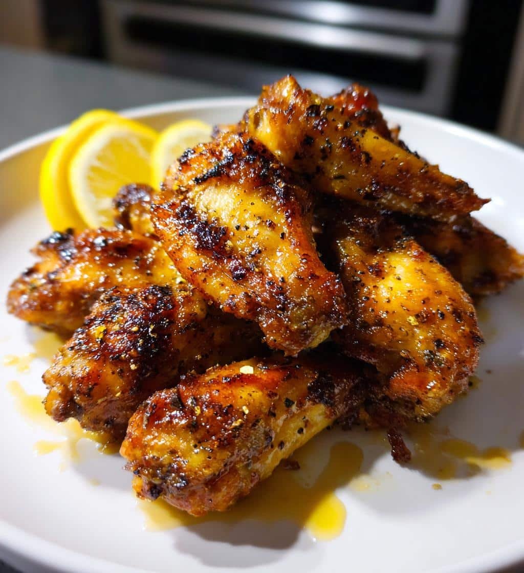 Air Fryer Easy Lemon Pepper Baked Wings - detail 1