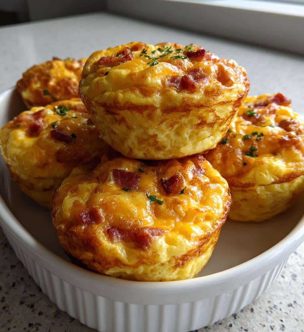 Easy Crispy 17-Minute Air Fryer Egg Bites Bacon Cheddar Bliss 4 Air Fryer Egg Bites Bacon Cheddar - detail 1