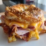 Air Fryer Everything Bagel Ham & Cheese Sliders
