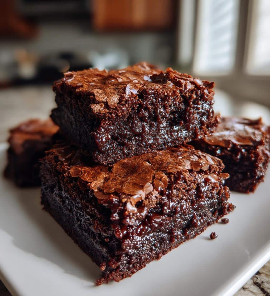 Air Fryer Fudgy Cocoa Brownies