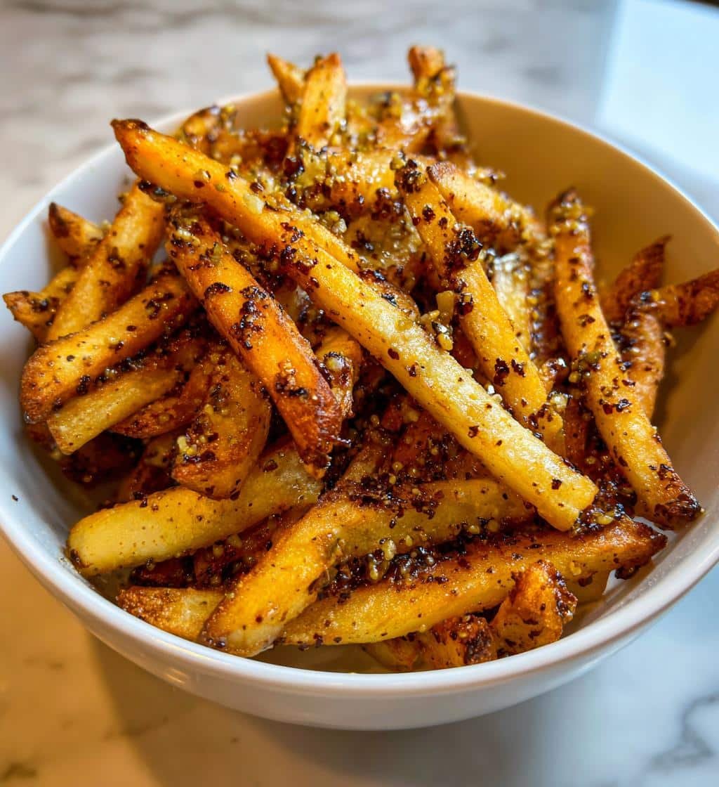 Air Fryer Garlic Black Garlic Fries - detail 1