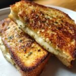 Air Fryer Garlic Butter Grilled Cheese