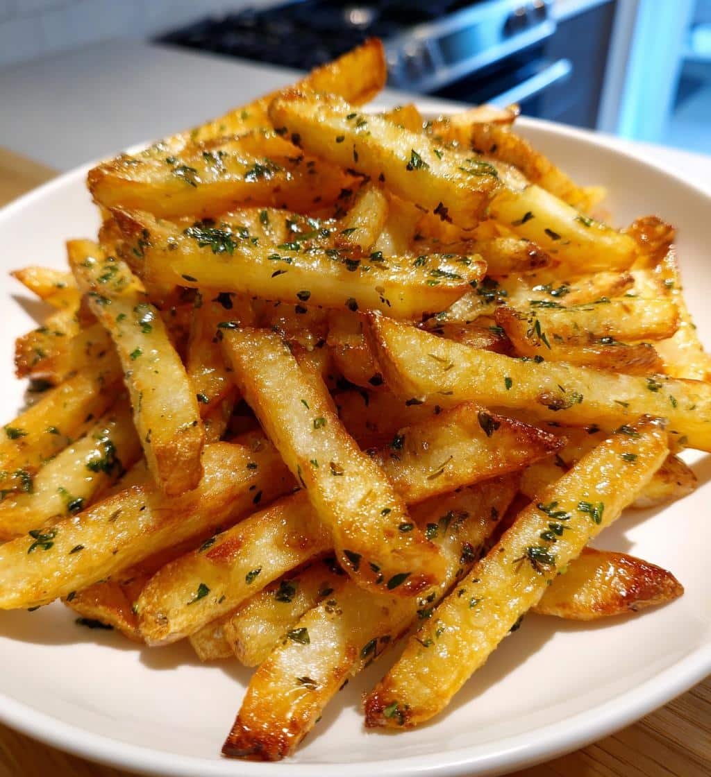 Air Fryer Garlic Butter Herb Fries - detail 1