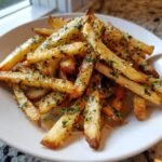 Air Fryer Garlic Butter Herb Fries
