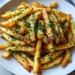 Air Fryer Garlic Butter Herb Fries