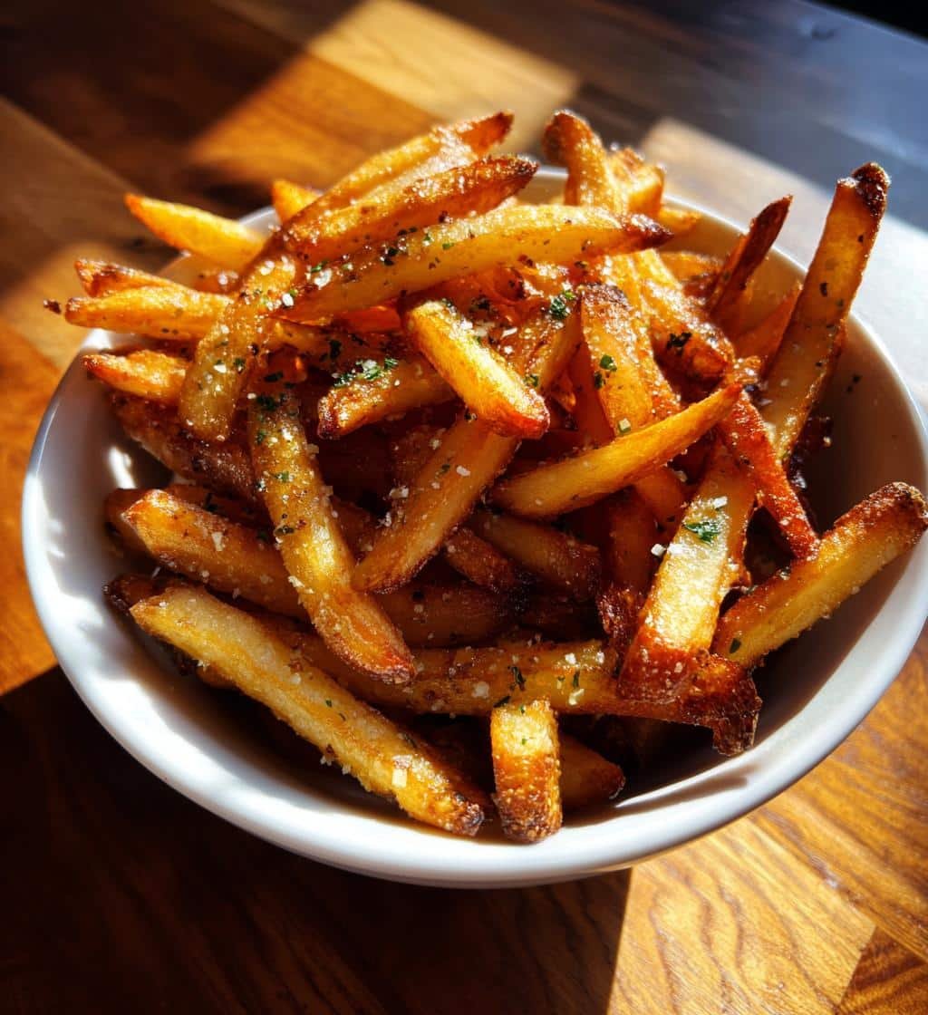 Air Fryer Garlic Parmesan French Fries