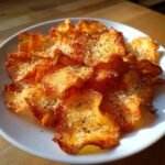 Air Fryer Garlic Parmesan Smoked Paprika Chips