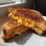 Air Fryer Grilled Cheese with Falafel