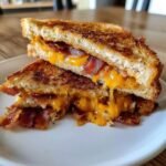 Air Fryer Grilled Cheese with Maple Bacon