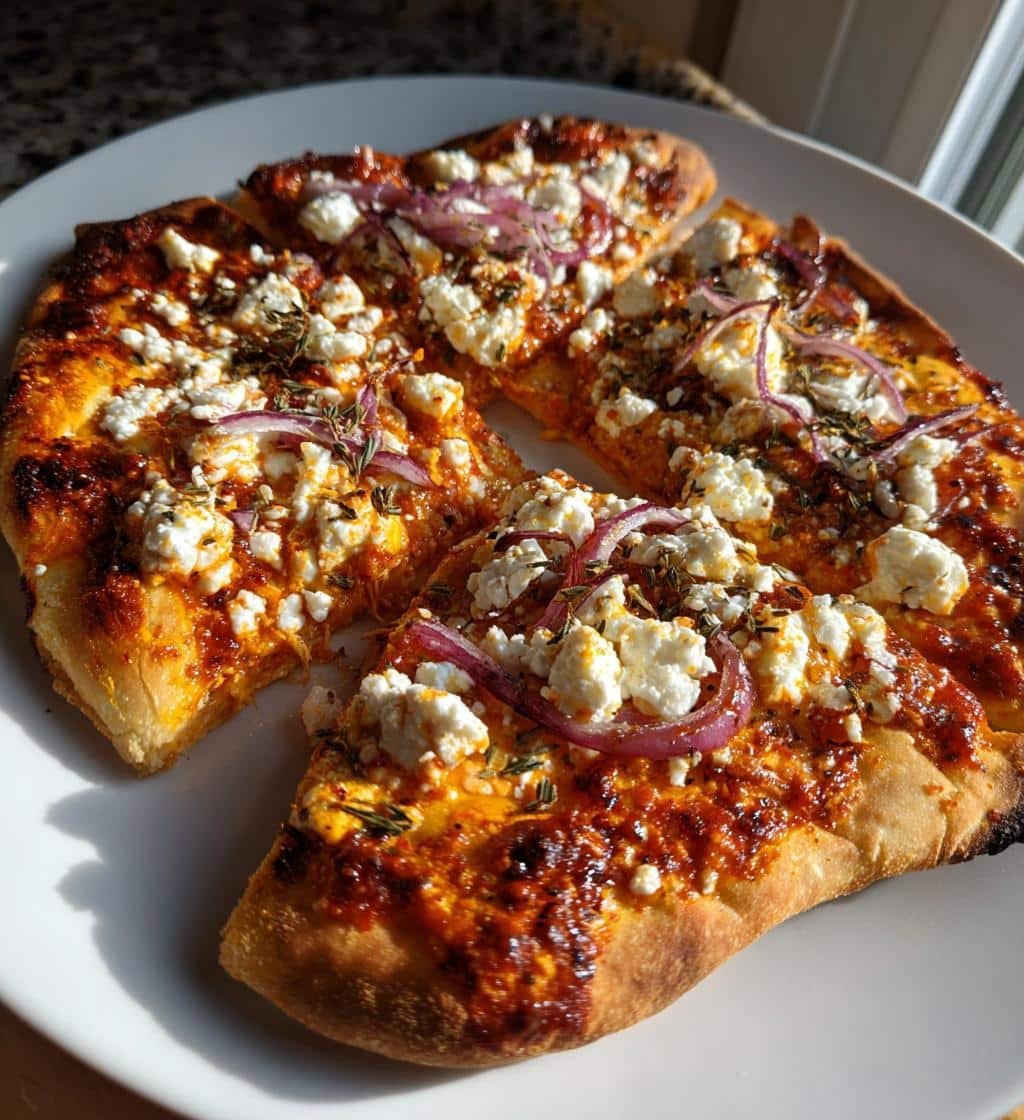 Air Fryer Harissa & Caraway Pizza - detail 1