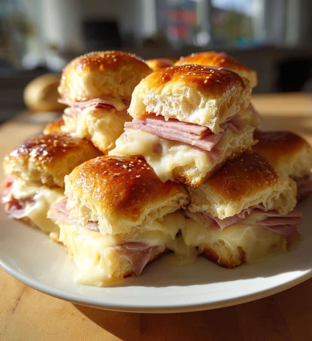 Air Fryer Hawaiian Ham & Swiss Sliders - detail 1