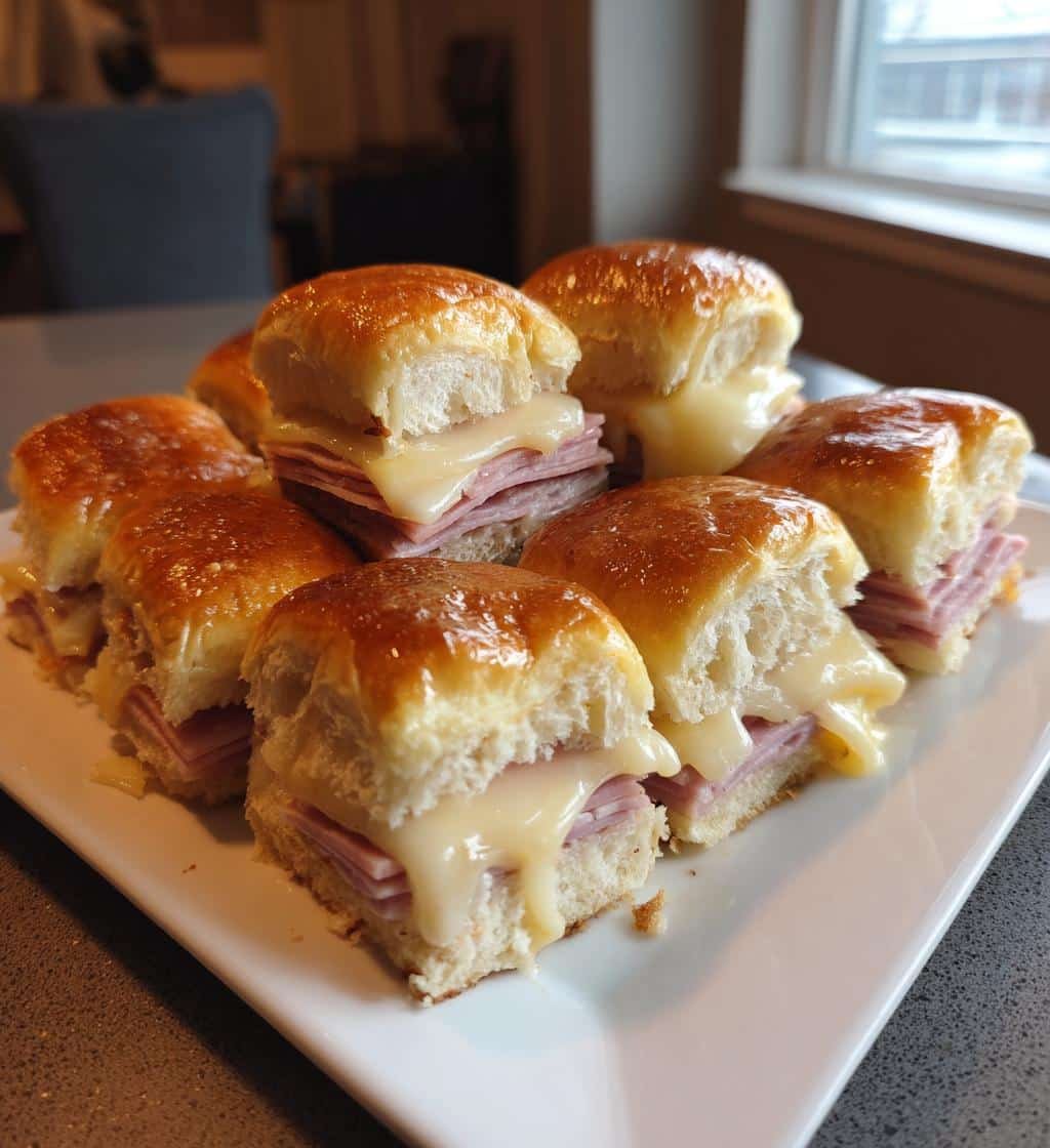 Air Fryer Hawaiian Ham & Swiss Sliders