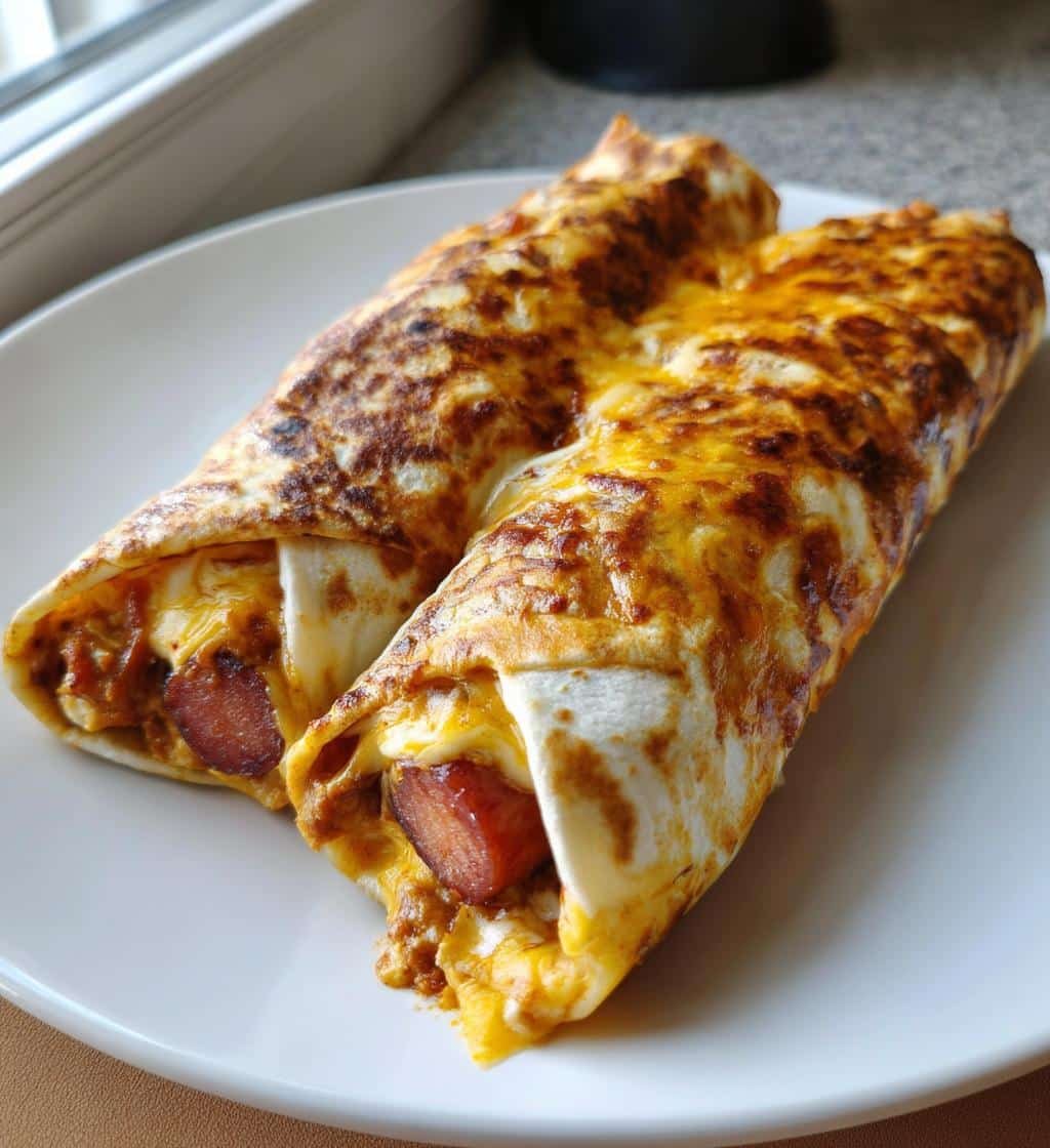 Air Fryer Homemade Chili Cheese Dog Wraps - detail 1