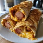 Air Fryer Homemade Chili Cheese Dog Wraps
