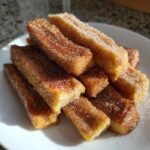 Air Fryer Homemade Cinnamon Sugar French Toast Sticks