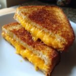 Air Fryer Homemade Double Cheese Grilled Cheese