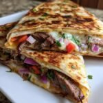 Air Fryer Homemade Quesadilla - Steak