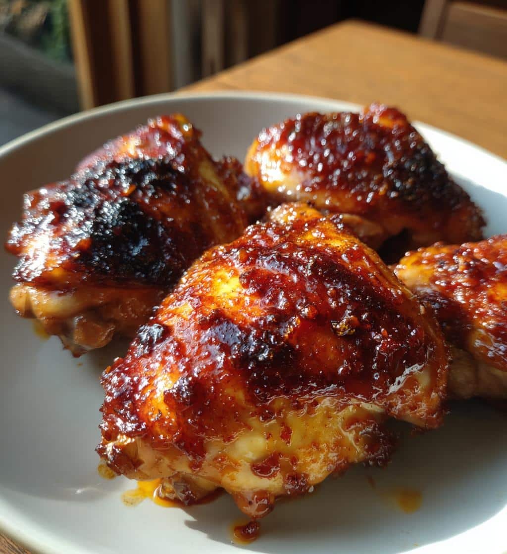 Air Fryer Irresistible Sticky Sweet Chili Chicken Thighs - detail 1