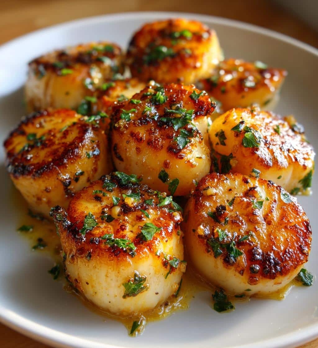 Air Fryer Lemon Butter Scallops