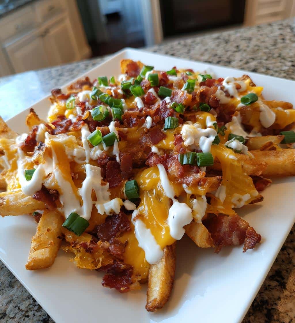 "20-Minute Air Fryer Loaded Bacon Cheese Fries – Irresistible!" 4 Air Fryer Loaded Bacon Cheese Fries - detail 1